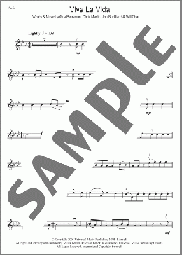 Viva La Vida(Coldplay) 楽譜 バイオリン ダウンロード
