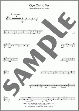 Oye Como Va(Santana) 楽譜 トランペット（ソロ） ダウンロード