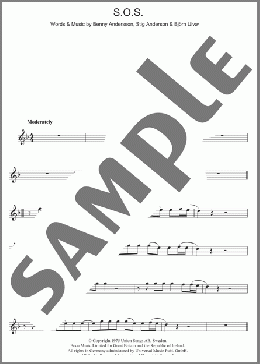 S.O.S.(ABBA) 楽譜 フルート ダウンロード