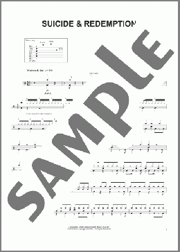 Suicide & Redemption(Metallica) 楽譜 その他 ダウンロード