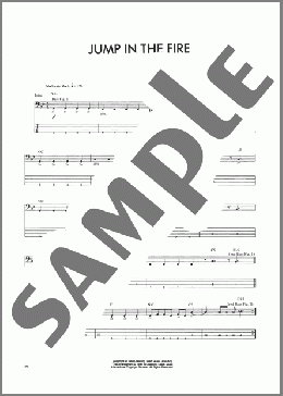 Jump In The Fire(Metallica/Danny Gill) 楽譜 ベース ダウンロード