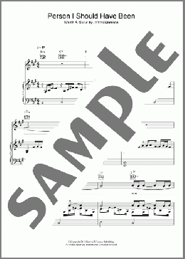 Person I Should Have Been(James Morrison) 楽譜 その他 ダウンロード
