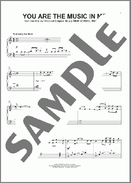 You Are The Music In Me (from High School Musical 2)(Zac Efron & Vanessa Hudgens) 楽譜 ピアノ（ソロ） ダウンロード