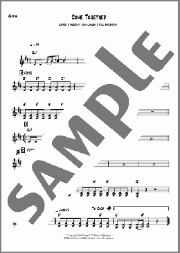 Come Together(The Beatles) 楽譜 メロディ ダウンロード