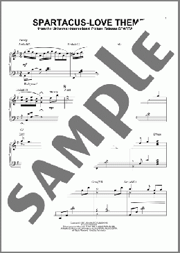 Spartacus - Love Theme [Jazz version] (arr. Brent Edstrom)(Bill Evans) 楽譜 ピアノ（ソロ） ダウンロード
