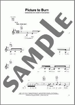 Picture To Burn(Taylor Swift) 楽譜 ウクレレ（弾き語り） ダウンロード