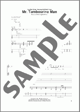 Mr. Tambourine Man(Bob Dylan) 楽譜 ギター（ソロ） ダウンロード