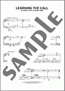 Learning The Call(John Williams/War Horse (Movie)) 楽譜 ピアノ（ソロ） ダウンロード