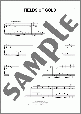Fields Of Gold(Sting) 楽譜 ピアノ（ソロ） ダウンロード