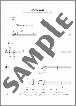 Jackson(Johnny Cash/Johnny Cash & June Carter) 楽譜 ウクレレ（弾き語り） ダウンロード