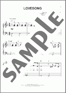 Lovesong(Adele) 楽譜 ピアノ（ソロ） ダウンロード