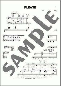 Please(Elton John) 楽譜 ピアノ & ボーカル & ギター ダウンロード