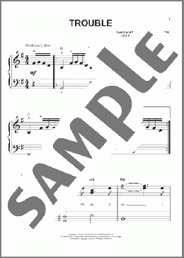 Trouble(Coldplay) 楽譜 ピアノ（ソロ） ダウンロード