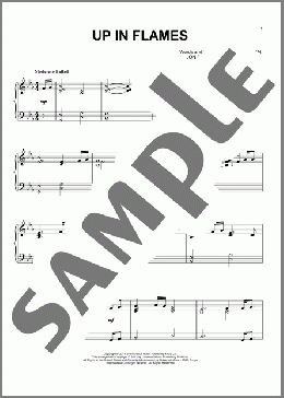 Up In Flames(Coldplay) 楽譜 ピアノ（ソロ） ダウンロード