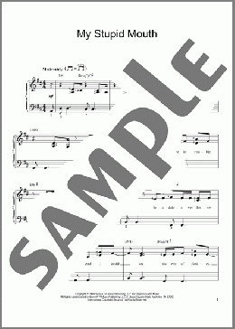 My Stupid Mouth(John Mayer) 楽譜 ピアノ（ソロ） ダウンロード