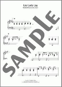 Lay, Lady, Lay(Bob Dylan) 楽譜 ピアノ（ソロ） ダウンロード