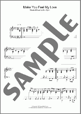 Make You Feel My Love(Bob Dylan/Adele) 楽譜 ピアノ（ソロ） ダウンロード