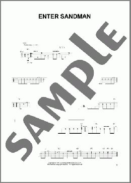 Enter Sandman(Metallica) 楽譜 ウクレレ（ソロ） ダウンロード