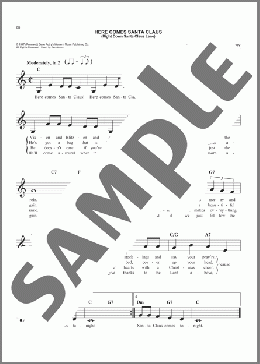 Here Comes Santa Claus (Right Down Santa Claus Lane)(Gene Autry) 楽譜 その他 ダウンロード