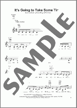 It's Going To Take Some Time(The Carpenters) 楽譜 ウクレレ（弾き語り） ダウンロード