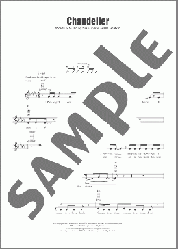 Chandelier(Sia) 楽譜 ウクレレ（弾き語り） ダウンロード
