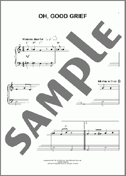 Oh, Good Grief(Vince Guaraldi) 楽譜 ピアノ（ソロ） ダウンロード