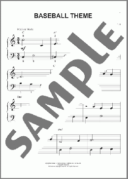 Baseball Theme(Vince Guaraldi) 楽譜 ピアノ（ソロ） ダウンロード