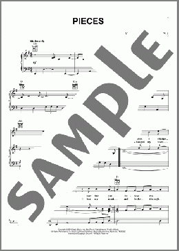 Pieces(Dan Powell/A Knight's Tale (Movie)) 楽譜 ピアノ & ボーカル & ギター ダウンロード