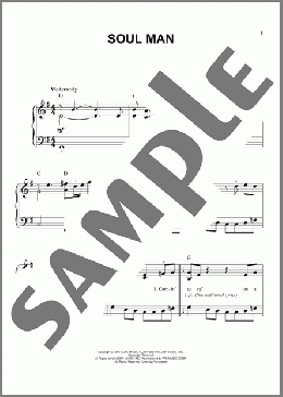 Soul Man(Sam & Dave/Isaac Hayes/Blues Brothers) 楽譜 ピアノ（ソロ） ダウンロード