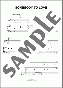 Somebody To Love(Jefferson Airplane) 楽譜 ピアノ & ボーカル & ギター ダウンロード
