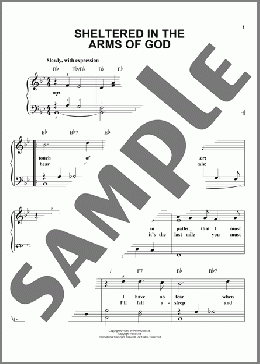 Sheltered In The Arms Of God(Dottie Rambo) 楽譜 ピアノ（ソロ） ダウンロード