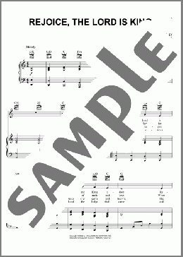 Rejoice, The Lord Is King(Charles Wesley) 楽譜 ピアノ & ボーカル & ギター ダウンロード