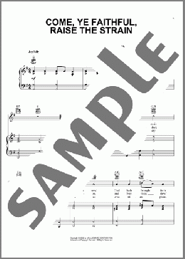 Come, Ye Faithful, Raise The Strain(Arthur Seymour Sullivan) 楽譜 ピアノ & ボーカル & ギター ダウンロード
