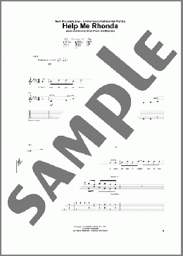 Help Me Rhonda(The Beach Boys) 楽譜 ギター（ソロ） ダウンロード