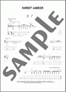 Sweet Amber(Metallica) 楽譜 ギター（ソロ） ダウンロード