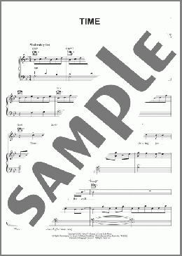 Time(Sarah McLachlan) 楽譜 ピアノ & ボーカル & ギター ダウンロード