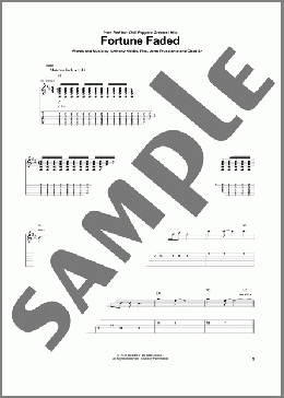 Fortune Faded(Red Hot Chili Peppers) 楽譜 ギター（ソロ） ダウンロード
