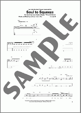 Soul To Squeeze(Red Hot Chili Peppers) 楽譜 ベース ダウンロード
