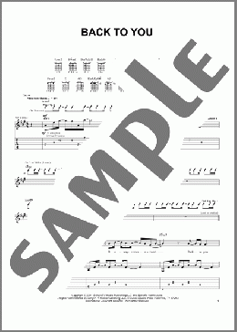 Back To You(John Mayer) 楽譜 メロディ ダウンロード