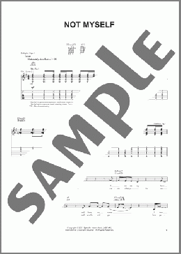 Not Myself(John Mayer) 楽譜 メロディ ダウンロード