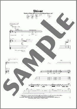 Shiver(Maroon 5) 楽譜 ギター（ソロ） ダウンロード