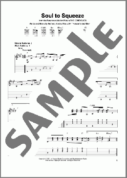 Soul To Squeeze(Red Hot Chili Peppers) 楽譜 ギター（ソロ） ダウンロード