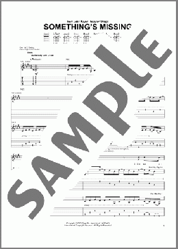 Something's Missing(John Mayer) 楽譜 ギター（ソロ） ダウンロード