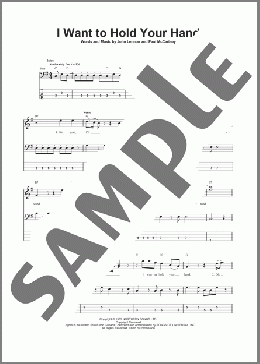 I Want To Hold Your Hand(The Beatles) 楽譜 ベース ダウンロード
