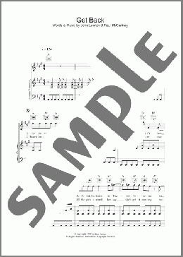 Get Back(The Beatles) 楽譜 その他 ダウンロード