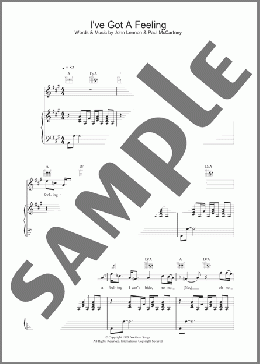 I've Got A Feeling(The Beatles) 楽譜 その他 ダウンロード