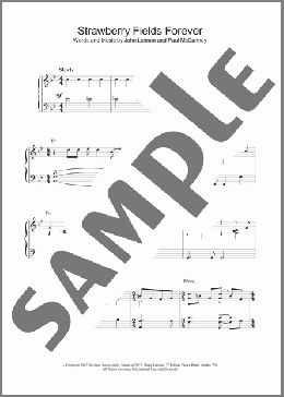 Strawberry Fields Forever(The Beatles) 楽譜 ピアノ（ソロ） ダウンロード