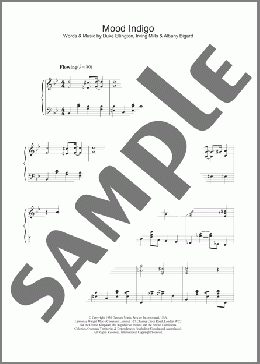 Mood Indigo(Duke Ellington) 楽譜 ピアノ（ソロ） ダウンロード
