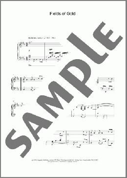 Fields Of Gold(Sting) 楽譜 ピアノ（ソロ） ダウンロード