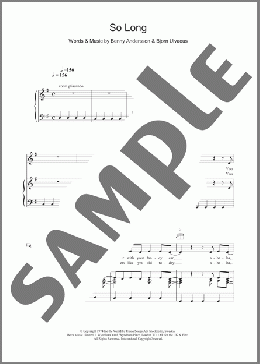 So Long(ABBA) 楽譜 その他 ダウンロード